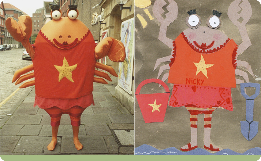 Crab Mascot, children's design competition for South Wales Millennium Park